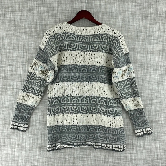 vintage Handknit new york style womens size S angora blend sweater 1169 - Picture 2 of 8